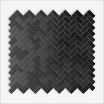 Inoxia Speedtiles Caltrop Black Stainless 12.09"X11.65" Wall Tile, Case Of 12