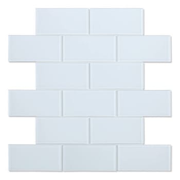 Image for Inoxia Speedtiles Chardonnay White 11.73" X 11.73" Glass Wall Tile, Case Of 6 from HD Supply