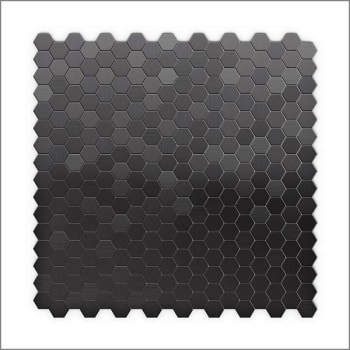 Image for Inoxia Speedtiles Hexagonia Black Stainless 11.46"X11.89" Wall Tile, Case Of 12 from HD Supply