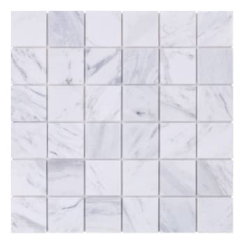 Image for Inoxia Speedtiles Snowdrop White/Gray 11.73"X11.73" Marble Wall Tile, Case Of 6 from HD Supply