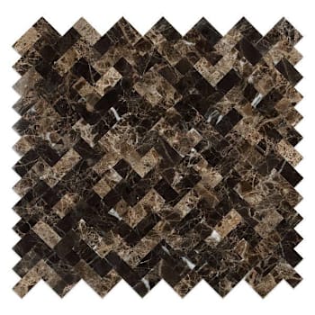 Inoxia Speedtiles Moka Brown 12.09" X 11.65" Stone Wall Tile, Case Of 12