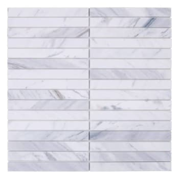 Image for Inoxia Speedtiles Geranium White/Gray 11.89"x11.89" Marble Wall Tile, Case Of 6 from HD Supply