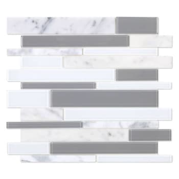 Image for Inoxia Speedtiles Soft Ramp White/Gray 11.97"x10.55" Wall Tile, Case Of 6 from HD Supply