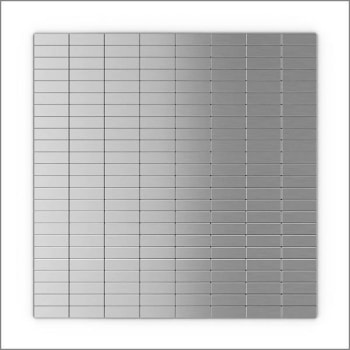 Image for Inoxia Speedtiles Urbain S2 Silver Stainless 11.42"X11.57" Wall Tile, Case Of 24 from HD Supply
