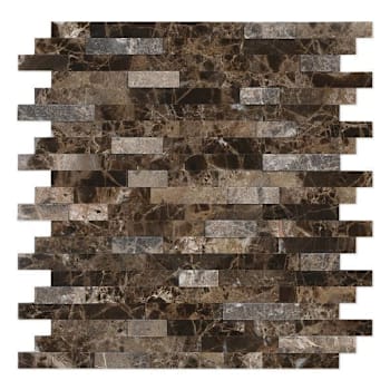 Inoxia Speedtiles Bengal Brown 11.77" X 11.57" Stone Wall Tile, Case Of 12