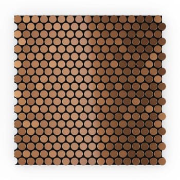 Image for Inoxia Speedtiles Penny Dc 11.97" X 12" Brushed Metal Wall Tile, Case Of 6 from HD Supply