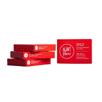 Aunt Flow #4 Vended Pad Boxes Organic Cotton Case Of 300