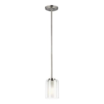 Image for Generation Lighting Elmwood Park 1-Light Brushed Nickel Mini-Pendant With Satin from HD Supply