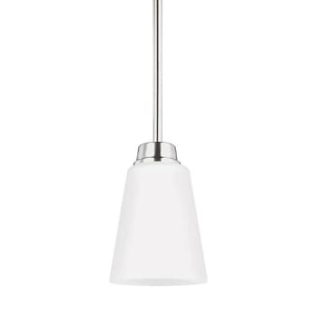 Generation Lighting Kerrville 1light Brushed Nickel Mini-Pendant With Satin Etch