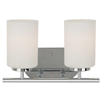 Image for Generation Lighting Oslo 2light Chrome Vanity Light With Cased Opal Etched Shade from HD Supply
