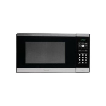 Danby 0.9 Cubic Feet Countertop Microwave In Black And Stainless Steel
