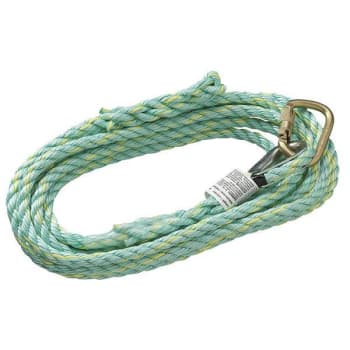 Peakworks 100 Ft - 30.5m Premium Vertical Lifeline - Carabiner And Black Splice