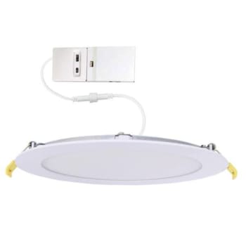 Halco Commercial Slim Downlight With Smooth Trim, Select Cct, 18 Watt, 8", White
