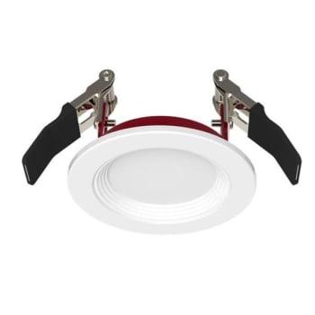 Image for Halco Fire Rated Slim Downlight, Smooth Trim, Select Cct, 6.5 Watt, 3", White from HD Supply