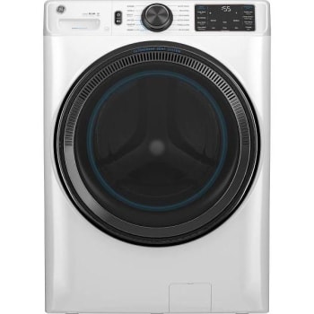 GE ENERGY STAR 5.0 Cubic Feet Smart Front Load Steam Washing Machine In White