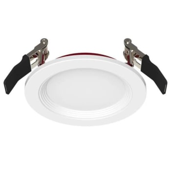 Halco Fire Rated Slim Downlight, Smooth Trim, Select Cct, 11 Watt, 4", White