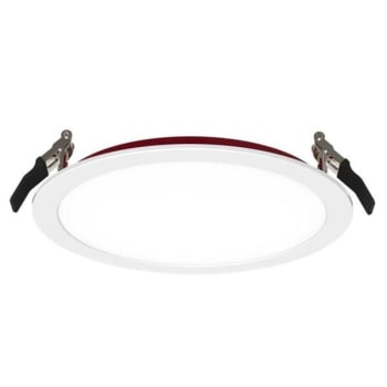 Image for Halco Fire Rated Slim Downlight, Smooth Trim, Select Cct, 19 Watt, 8", White from HD Supply