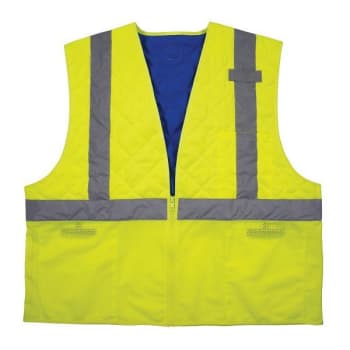 Ergodyne 6668 M Lime Class 2 Hi-Vis Safety Cooling Vest