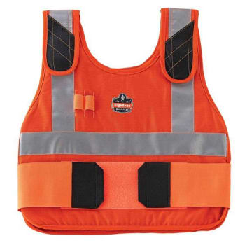 Ergodyne 6225 S/M Orange Premium Fr Phase Change Cooling Vest - Vest Only