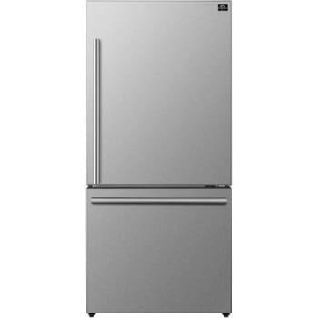 Image for Forno 31 Inch Milano Espresso Bottom Freezer Stainless Steel, 17.2 Cubic Feet from HD Supply