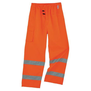 Ergodyne 8915 5xl Orange Class E Hi-Vis Rain Pants