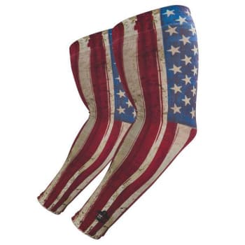Image for Ergodyne 6695 M/L American Flag Sun Protection Arm Sleeves Pair from HD Supply