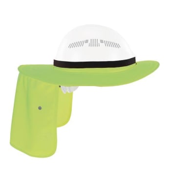 Image for Ergodyne 6661 Lime Universal Hard Hat Brim - Neck Shade from HD Supply