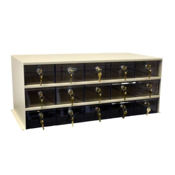 Image for Omnimed Adapticab Storage Solution 15 Med Acrylic Drawers W/Locks Beige Cabinet from HD Supply