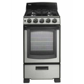 Image for Danby 20 In. 2.3 Cu. Ft. 4 Burner Gas Slide-In Range, Manual Clean, Stainless Steel, ADA from HD Supply