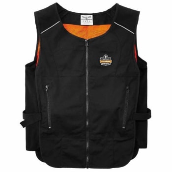 Ergodyne 6255 2xl/3xl Black Lightweight Phase Change Cooling - Vest Only