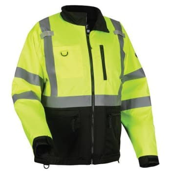 Ergodyne 8351 4xl Lime Hi-Vis Windbreaker Water-Resistant Jacket