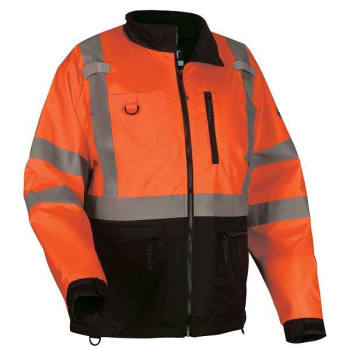 Ergodyne 8351 3xl Orange Hi-Vis Windbreaker Water-Resistant Jacket