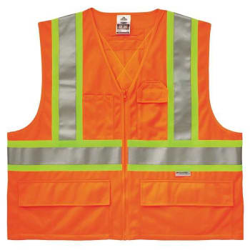 Image for Ergodyne 8235zx 2xl/3xl Orange Class 2 Two-Tone X-Back Vest from HD Supply