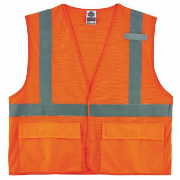 Image for Ergodyne 8220hl 2xl/3xl Orange Class 2 Standard Mesh Vest - Hl from HD Supply