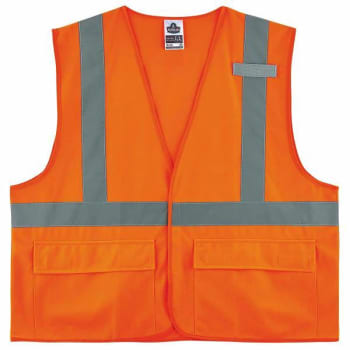 Ergodyne 8225hl 2xl/3xl Orange Class 2 Standard Solid Vest - Hl