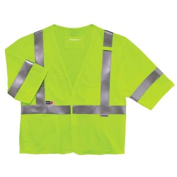 Image for Ergodyne 8356frhl S/M Lime Class 3 Fr Safety Vest - Sleeves - H+l from HD Supply