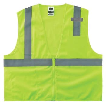 Image for Ergodyne 8210z 4xl/5xl Lime Class 2 Economy Mesh Vest - Zipper from HD Supply