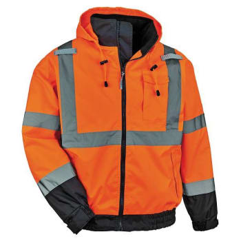Ergodyne 8379 5xl Orange 3-In-1 Hi-Vis Winter Bomber Jacket