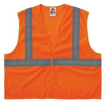 Ergodyne 8205hl Xs Orange Class 2 Super Economy Mesh Vest - H+l