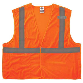 Ergodyne 8215ba L/XL Orange Class 2 Economy Breakaway Mesh Vest
