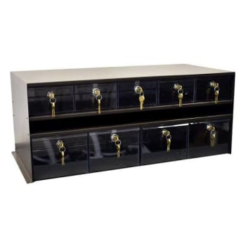 Image for Omnimed Adapticab Storage Solution 5 Med/4 Lrg Acrylic Drwr W/Locks Woodgrain from HD Supply