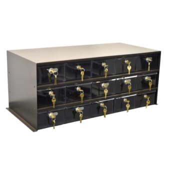 Image for Omnimed Adapticab Storage 15 Medium Acrylic Drawers W/Locks Woodgrain Cabinet from HD Supply