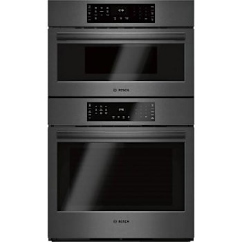 Bosch 800 Series 30 Inch Combo, Black Stainless Steel, Touch Control