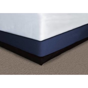 Mattress Safe Box Spring Quickwrap, Bespoke Navy, Polyester Savile, King 9", 76x80x8.5-9.5"