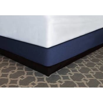 Mattress Safe Box Spring Quickwrap, Bespoke Navy, Polyester Savile, Full XL 9", 54x80x8.5-9.5"
