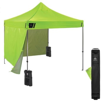 Image for Ergodyne 6051 Single Lime Heavy-Duty Pop-Up Tent Kit 10ftx10ft from HD Supply