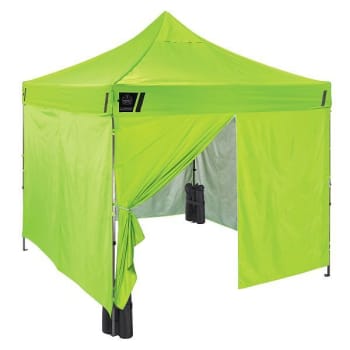 Image for Ergodyne 6053 Single Lime Enclosed Pop-Up Tent Kit 10ftx10ft from HD Supply