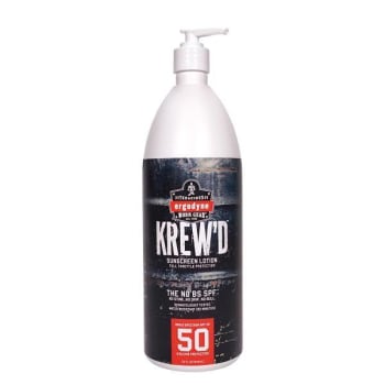 Ergodyne 6355 Single 32oz Spf 50 Sunscreen Lotion