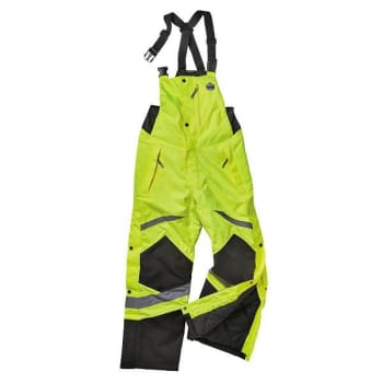Ergodyne 8928 4xl Lime Class E Hi-Vis Insulated Bibs