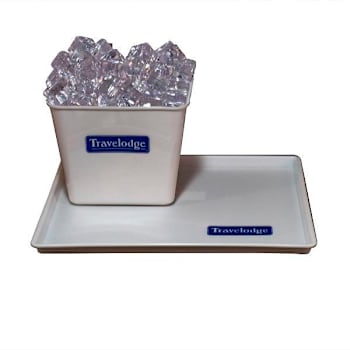 Hapco Travelodge Room Tray White/Blue Package Of 36